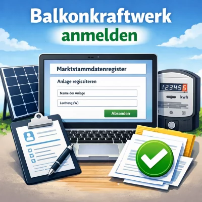 Balkonkraftwerk anmelden