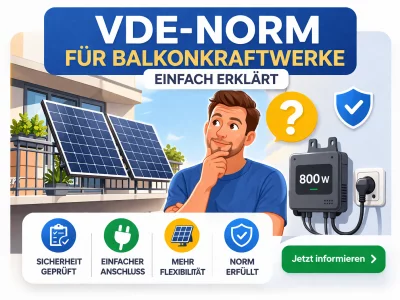 Neue VDE-Norm für Balkonkraftwerke